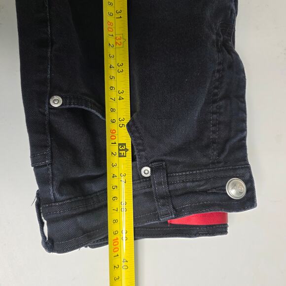 Gloria Vanerbuilt, Black Denim Jeans, Size Medium - Picture 2 of 7